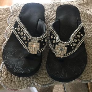 Blinged out sandals